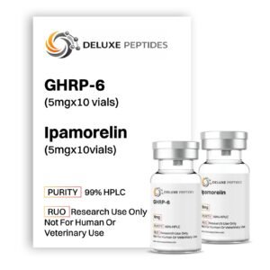 GHRP-6 and Ipamorelin research peptide vials