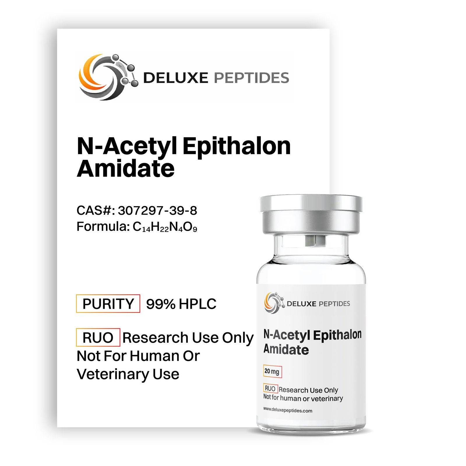 N-Acetyl Epithalon Amidate 20mg research peptide